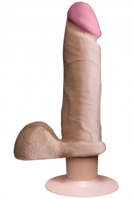 Realistic Vibrator Doc Johnson The Realistic Cock 6 Inch Ultraskyn vibrating