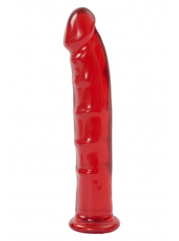 Гелевый фаллоимитатор Doc Johnson Jelly Jewels - Dong with Suction Cup - Red