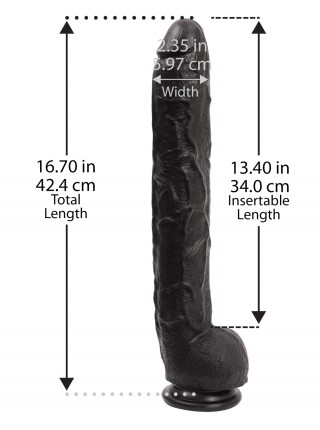 Великий фалоімітатор Doc Johnson Dick Rambone Cock Black