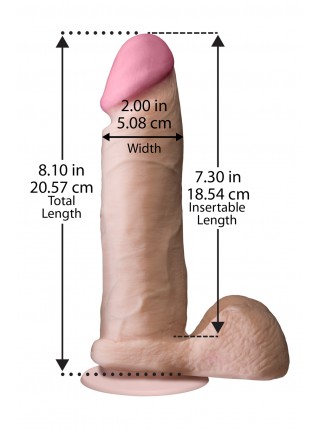 Фалоімітатор реалістік Doc Johnson The Realistic Cock 8 inch White - ULTRASKYN