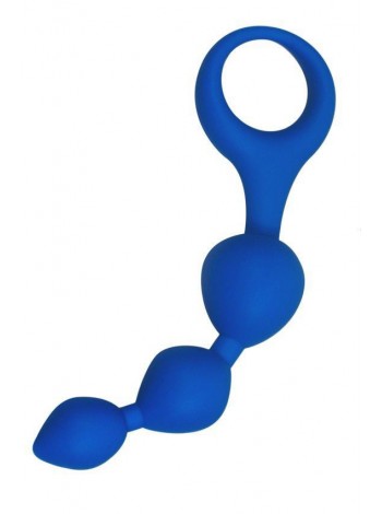 Анальні кульки Alive Triball Blue, макс. діаметр 2см