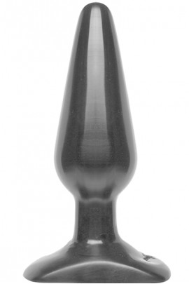 Пробка Doc Johnson Smooth Classic Medium - Чорний 3,8см