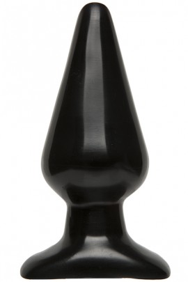 Пробка Doc Johnson Smooth Classic Large - Black, діаметр 5,7см