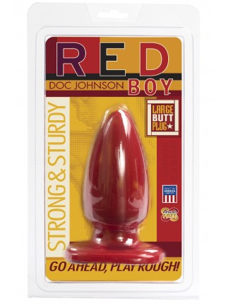 Анальна пробка-втулка Doc Johnson Red Boy - Large 5 Inch, діаметр 5,5 см