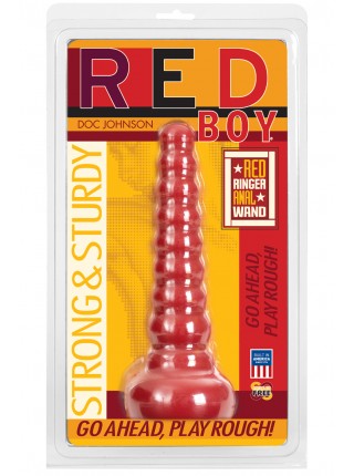 Анальна втулка Doc Johnson Red Boy - Red Ringer Anal Wand, діаметр 4,5 см