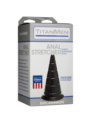 Конусна пробка Doc Johnson TitanMen - Anal Stretcher 6 Inch Plug