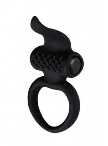 Erequent Vibrator ADRIEN Lastic Lingus Black with Clitori Stimulator