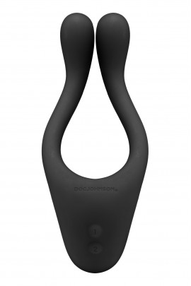 Багатофункціональний вібратор для пар Doc Johnson Tryst Black