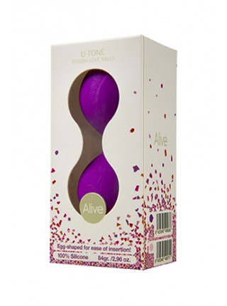 Вагинальные шарики со смещенным центром тяжести Alive U-Tone Balls Purple