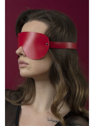 Red Leather Mask Eyes Feral Feelings - Blindfold Mask