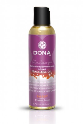 Массажное масло с феромонами и афродизиаками DONA Massage Oil SASSY - TROPICAL TEASE (Тропические фрукты)