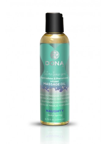 Массажное масло с феромонами и афродизиаками DONA Massage Oil NAUGHTY - SINFUL SPRING (Цветочный аромат) 