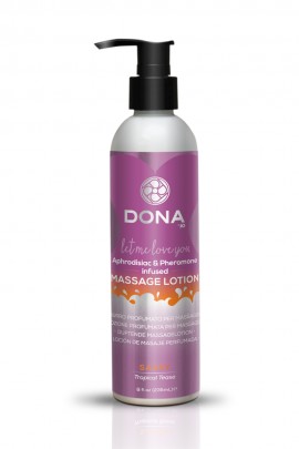 Увлажняющий массажный лосьон с афродизиаками и феромонами DONA Sassy - Tropical Tease