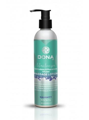 Massage Lotion with Aphrodisiacs and Permanon Dona Naughty - Sinful Spring