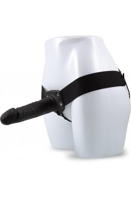 Страпон мужской DR. SKIN 7INCH HOLLOW STRAP ON, BLACK