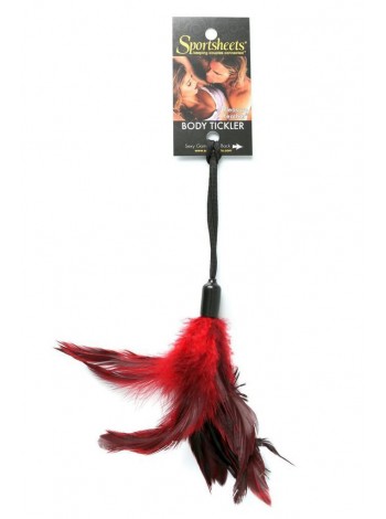 Мітелочка-лоскоталка на мотузковій петлі Sportsheets - Pleasure Feather Red