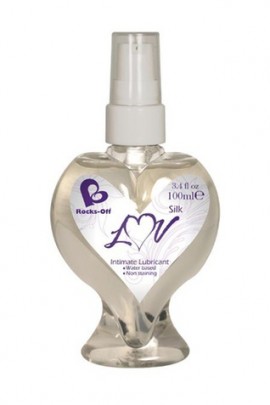 Lubricant on natural components of Rocks Off Silk Luv Lube for hypersensitive skin, 100ml