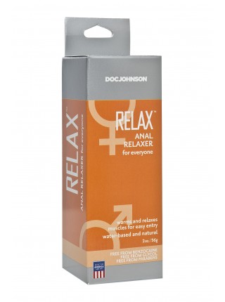 Розігріваючий і розслабляючий гель для анального сексу Doc Johnson RELAX Anal Relaxer, 56г