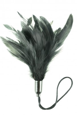 Лоскоталка з пера півня чорного кольору