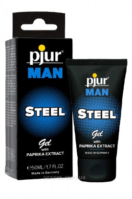 Гель для стимуляции члена с экстрактом паприки и ментолом pjur MAN Steel Gel 50мл