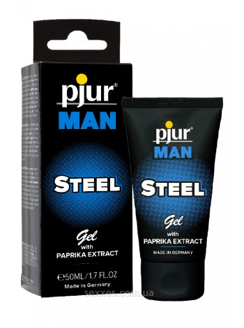 Гель для стимуляції члена з екстрактом паприки і ментолом pjur MAN Steel Gel 50мл