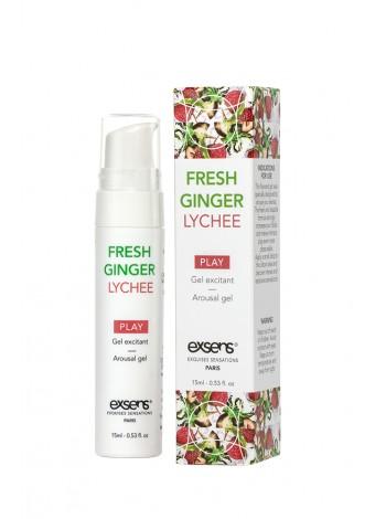 Стимулирующий охлаждающий гель EXSENS Kissable Fresh Ginger Litchi, 15мл