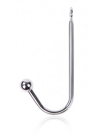 Metal anal hook with loop for bdsm