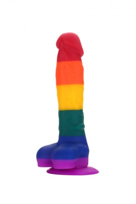 Радужный фаллоимитатор COLOURFUL LOVE DILDO, 17х3,3см