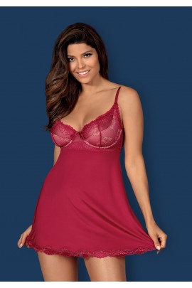 Babidoll Rosalyne Red Obsessive