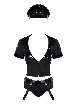 Costume Police Set Black Obsessive