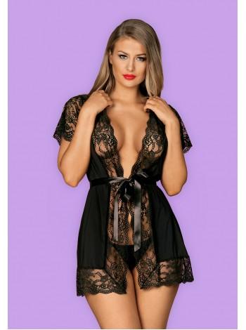 Luvae Peignoir Black Obsessive