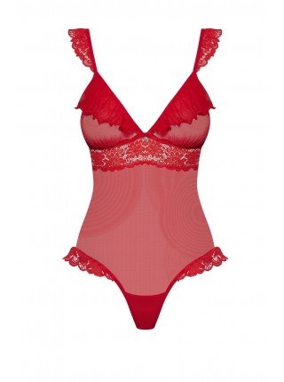 Боди 863-TED-3 красный Obsessive