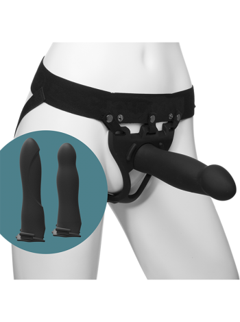 Set of Strapons Doc Johnson Body Extensions - Be Ready - Black