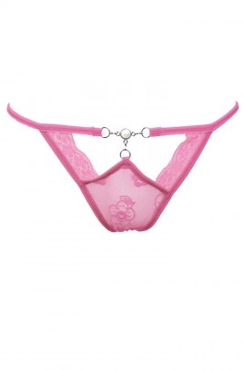 Raspberry panties in front