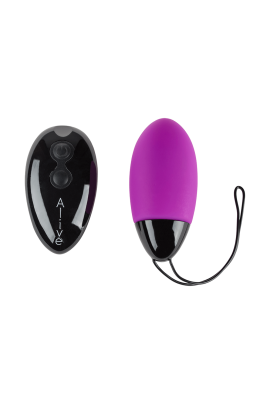 Powerful vibroyazo Alive Magic Egg Max Violet with control panel