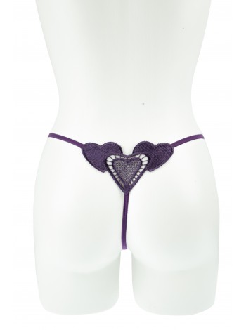 Purple panties with hearts