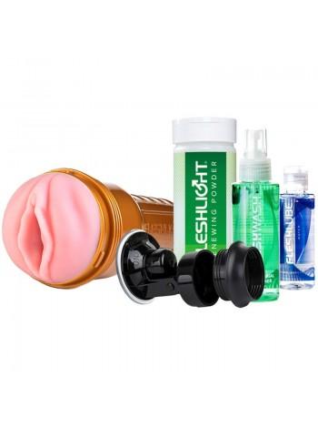 Набор для мастурбации Fleshlight STU Value Pack: мастурбатор, присоска, смазка, чистящее, восстанавливающее средства