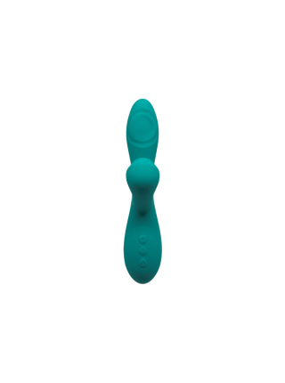 Вибратор-кролик с вакуумом и пульсирующей стимуляцией точки G Alive Caribbean Shine Blue