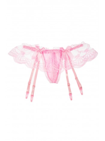 Belt for stocking pink