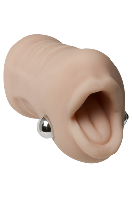 Вібромастурбатор-ротик Doc Johnson Sasha Grey - Ultraskyn Vibrating Deep Throat Sucker