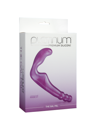 Безремневий страпон Doc Johnson The Gal Pal Purple, діаметр 3-3,5 см