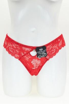 Кружевные женские стринги COEUR JOIE 1923, цвет красный