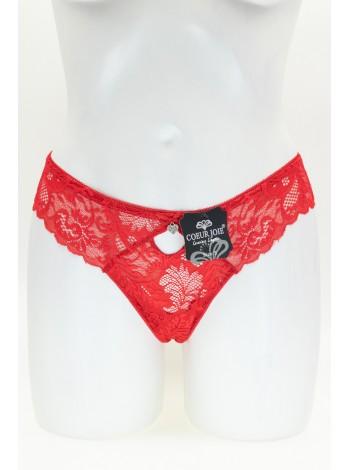 Lace Women's Thong Coeur Joie 1923, Color Red