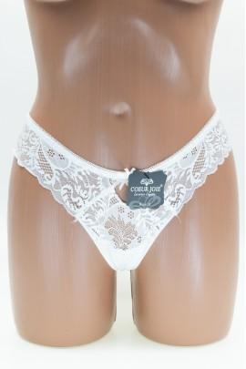 Lace Women's Thongs Coeur Joie 1923, White Color