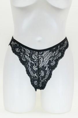 Мереживні чорні трусики-сліпи Jadea by Intimo Artu 1073