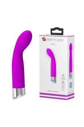 Мини вибратор Pretty Love John Purple для стимуляции точки G