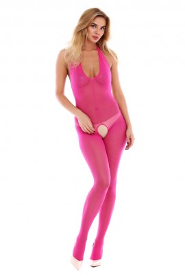 Эротичный розовый бодистокинг