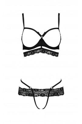 Saria Set Openbra Black XXL / XXXL - Passion Exclusive: Straps, Outdoor Lifts