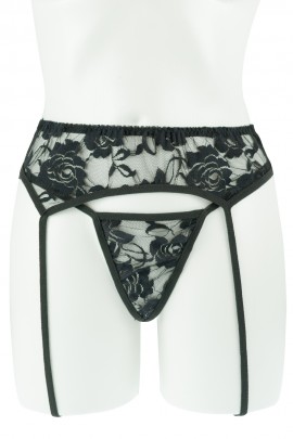 Belt for stockings black