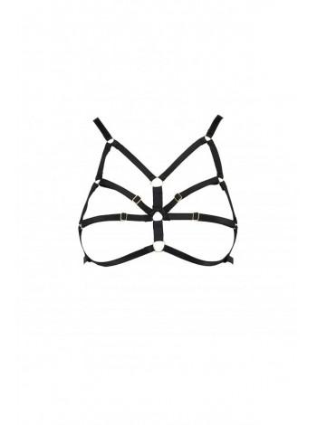 Бюстгальтер-стрепы ARMANDA BRA black S/M - Passion Exclusive